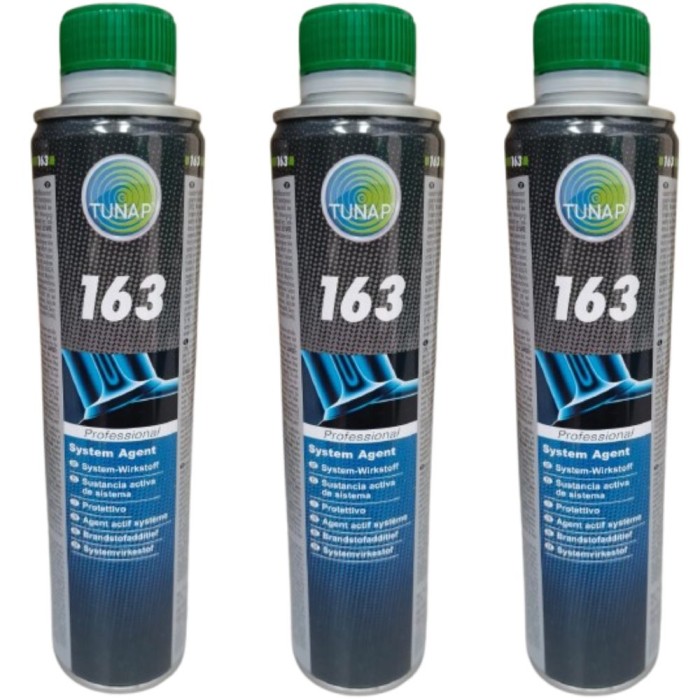 16300375AB_X3.JPG Tunap 163 Protettivo 375ml Pulitore Iniettori Benzina Gpl O Metano 3 Pezzi