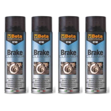 BEAT_9740_1.jpg BETA 9740 DETERGENTE PULITORE SGRASSANTE PER FRENI. CONFEZIONE 500 ML X4
