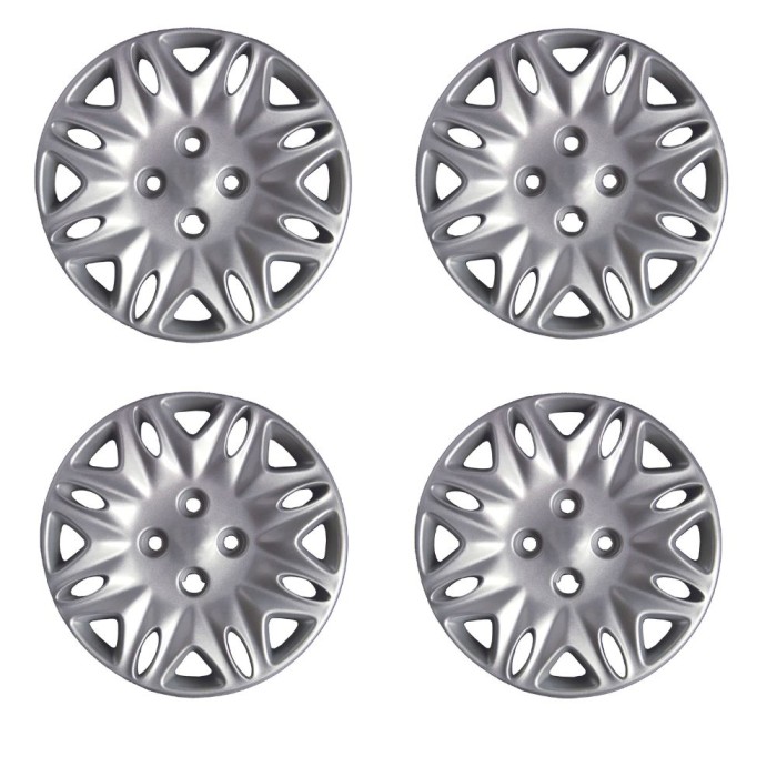 369-14.JPG Copricerchi Da 14" Pollici Compatibili Per Lancia Lancia Y Elefantino Blu Dal 1999 Al 2003 Articolo Non Originale E S