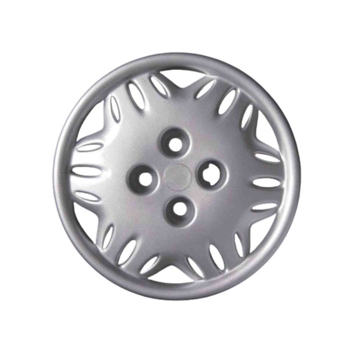 375-13 4 PEZZI.JPG Copricerchi Da 13" Pollici Compatibili Per Fiat Seicento Suite Dal 1998 Al 2000 Articolo Non Originale E Senz