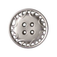 376-13 4 PEZZI.JPG Copricerchi Da 13" Pollici Compatibili Per Fiat Seicento Sx Dlal 1998 Al 2000 Articolo Non Originale E Senza 