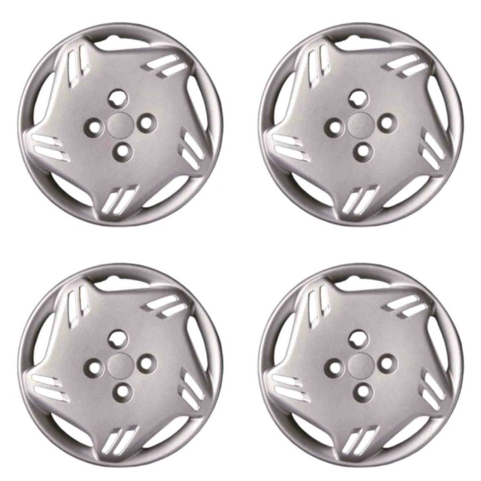 379-14.JPG Copricerchi Da 14" Pollici Compatibili Per Fiat Panda Prima Serie Dal 2001 Al 2003 Articolo Non Originale E Senza Log