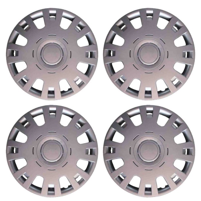 458-15.JPG Copricerchi Da 15" Pollici Compatibili Per Citroen C4 Dal 2004 Al 2010 - Berlingo Dal 1998 Al 2008 Senza Logo