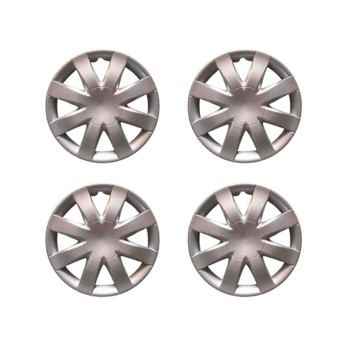 460-15.JPG Copricerchi Da 15" Pollici Compatibili Per Renault Clio 3° Serie Dal 2005 Al 2013 Articolo Non Originale E Senza Logo