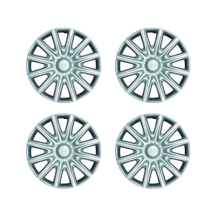 483-15.JPG Copricerchi Da 15" Pollici Compatibili Per Ford Fiesta Dal 2008 Al 2017 Articolo Non Originale E Senza Logo