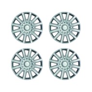 Copricerchi Da 15" Pollici Compatibili Per Ford Fiesta Dal 2008 Al 2017 Articolo Non Originale E Senza Logo