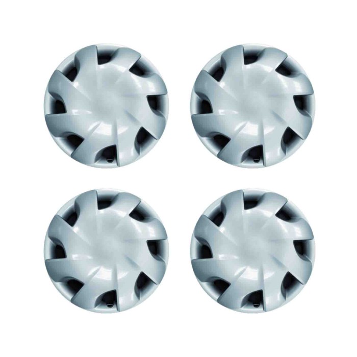 485-15.JPG Copricerchi Da 15" Pollici Compatibili Per Toyota Iq Dal 2009 Al 2014 Articolo Non Originale E Senza Logo