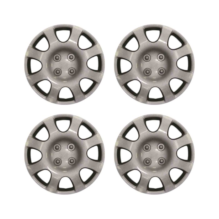 492-15.JPG Copricerchi Da 15" Pollici Compatibili Per Peugeot Partner Dal 2008 Al 2016 Articolo Non Originale E Senza Logo