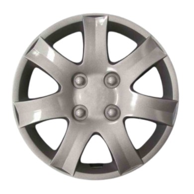 498-14 4 PEZZI.JPG Copricerchi Da 14" Pollici Compatibili Per Peugeot 206 Plus Dal 2009 Al 2012 Articolo Non Originale E Senza L
