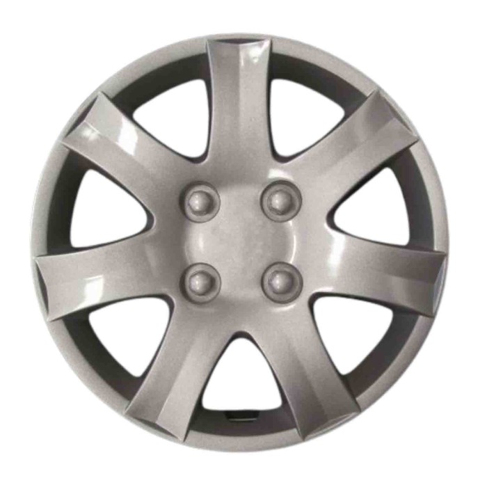 498-14 4 PEZZI.JPG Copricerchi Da 14" Pollici Compatibili Per Peugeot 206 Plus Dal 2009 Al 2012 Articolo Non Originale E Senza L