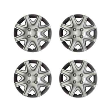 499-15.JPG Copricerchi Da 15" Pollici Compatibili Per Peugeot 308 Dal 2007 Al 2014 Articolo Non Originale E Senza Logo