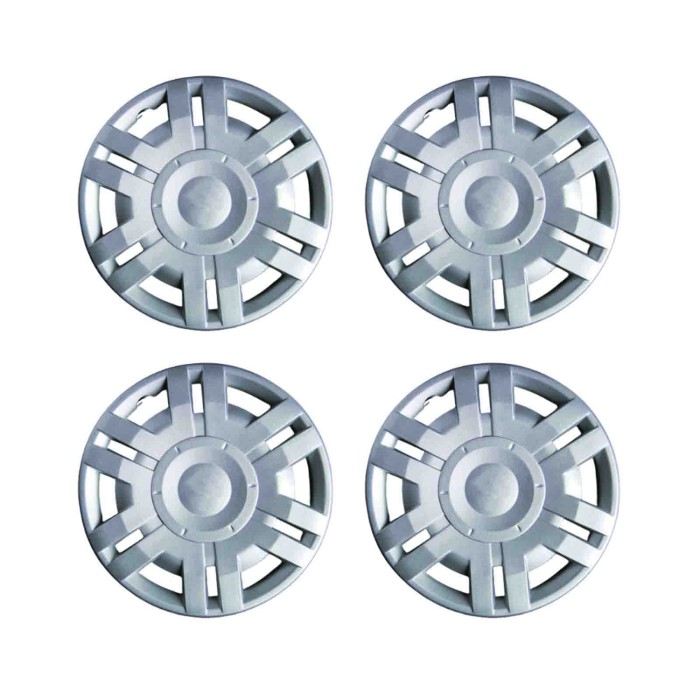 706-15.JPG Copricerchi Da 15" Pollici Compatibili Per Fiat Stilo Dal 2001 Al 2008 Articolo Non Originale E Senza Logo