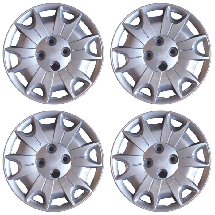 724-14.JPG Copricerchi Da 14" Pollici Compatibili Per Fiat Panda 4X4 Dal 2004 Al 2011 Articolo Non Originale E Senza Logo