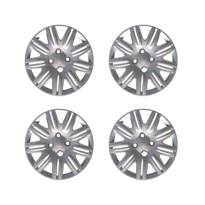 732-14.JPG Copricerchi Da 14" Pollici Compatibili Per Fiat Doblo' Restyling Dal 2005 Al 2010 Articolo Non Originale E Senza Logo