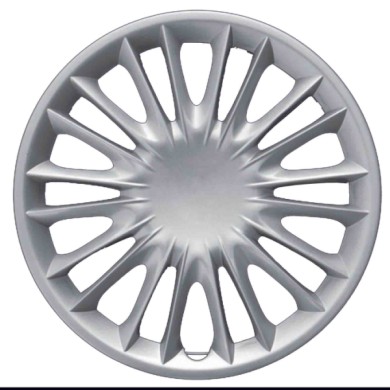 739-15_4 PEZZI.jpg Copricerchi Da 15" Pollici Compatibili Per Lancia New Y Dal 2007 Al 2011 Articolo Non Originale E Senza Logo