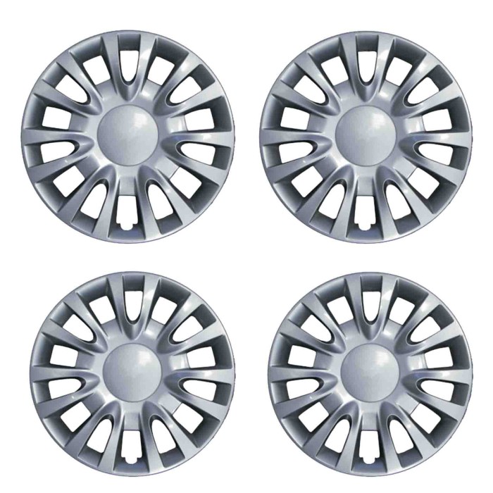 745-16.JPG Copricerchi Da 16" Pollici Compatibili Per Fiat Delta 2° Serie Dal 2008 Al 2015 Articolo Non Originale E Senza Logo