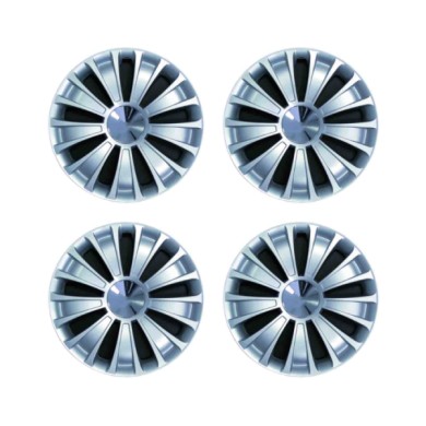 746-16.JPG Copricerchi Da 16" Pollici Compatibili Per Fiat Mito Dal 2009 Al 2013 Articolo Non Originale E Senza Logo