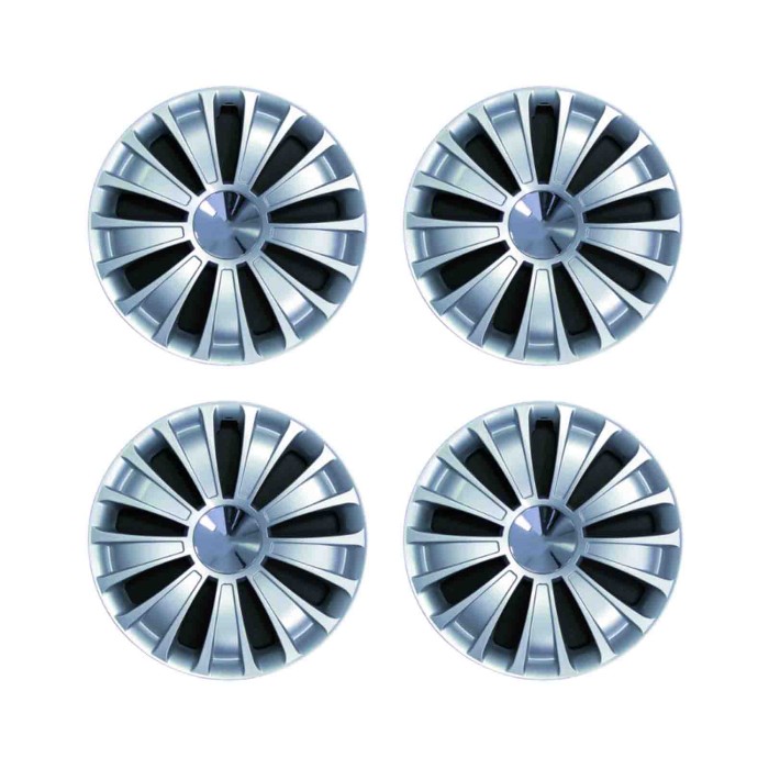 746-16.JPG Copricerchi Da 16" Pollici Compatibili Per Fiat Mito Dal 2009 Al 2013 Articolo Non Originale E Senza Logo