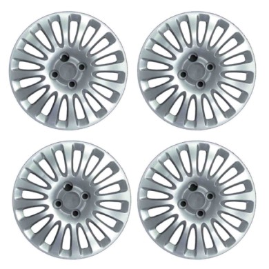 747-15.JPG Copricerchi Da 15" Pollici Compatibili Per Fiat Grande Punto Evo Dal 2009 Al 2012 Articolo Non Originale E Senza Logo