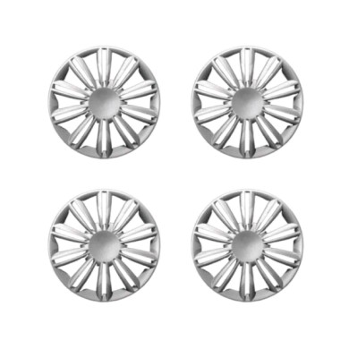 754-15.JPG Copricerchi Da 15" Pollici Compatibili Per Fiat Musa Restyling Dal 2008 Al 2012 Articolo Non Originale E Senza Logo