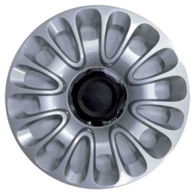 757-15 4 PEZZI.JPG Copricerchi Da 15" Pollici Compatibili Per Fiat 500L Dal 2012 Al 2017 Articolo Non Originale E Senza Logo