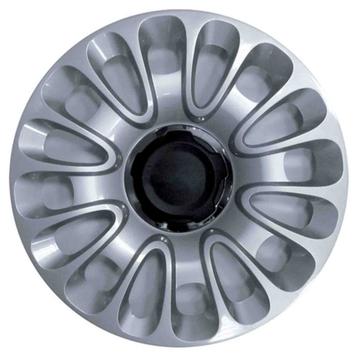 757-15 4 PEZZI.JPG Copricerchi Da 15" Pollici Compatibili Per Fiat 500L Dal 2012 Al 2017 Articolo Non Originale E Senza Logo