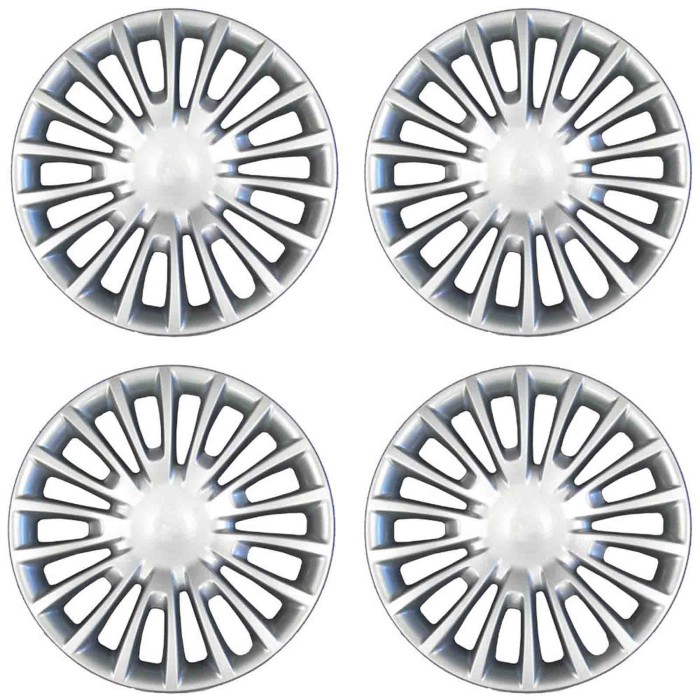 761-16.JPG Copricerchi Da 16" Pollici Compatibili Per Fiat Nuova Croma Dal 2005 Al 2010 Articolo Non Originale E Senza Logo