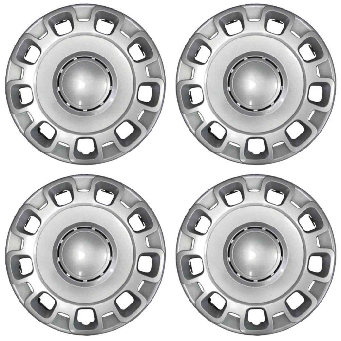 762-15.JPG Copricerchi Da 15" Pollici Compatibili Per Fiat 500 S Dal 2012 Al 2015 Articolo Non Originale E Senza Logo