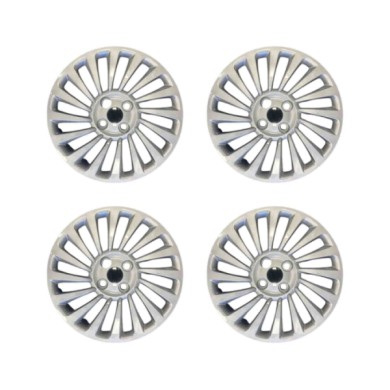 779-15.JPG Copricerchi Da 15" Pollici Compatibili Per Fiat 500 Elettrica Dal 2021 In Poi Articolo Non Originale E Senza Logo