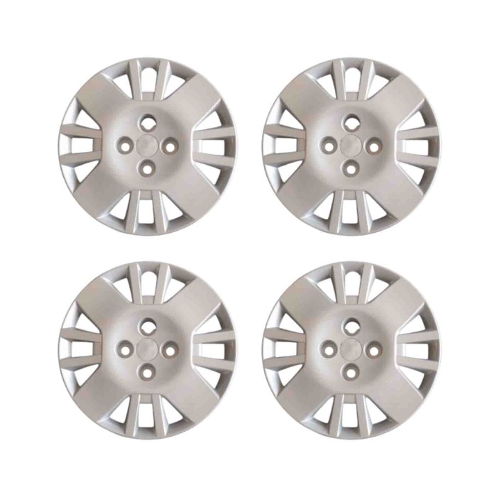 803-14.JPG Copricerchi Da 14" Pollici Compatibili Per Peugeot New Bipper Dal 2008 Al 2016 Articolo Non Originale E Senza Logo