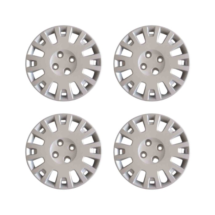 804-15.JPG Copricerchi Da 15" Pollici Compatibili Per Citroen Nemo Dal 2008 Al 2016 Articolo Non Originale E Senza Logo