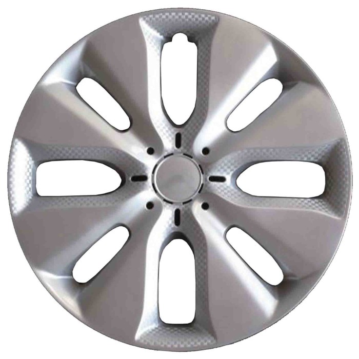810-15_4 PEZZI.jpg Copricerchi Da 15" Pollici Compatibili Per Citroen C3 Dal 2010 Al 2016 Articolo Non Originale E Senza Logo