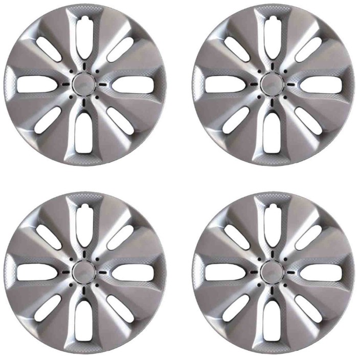 810-15.JPG Copricerchi Da 15" Pollici Compatibili Per Citroen C3 Dal 2010 Al 2016 Articolo Non Originale E Senza Logo