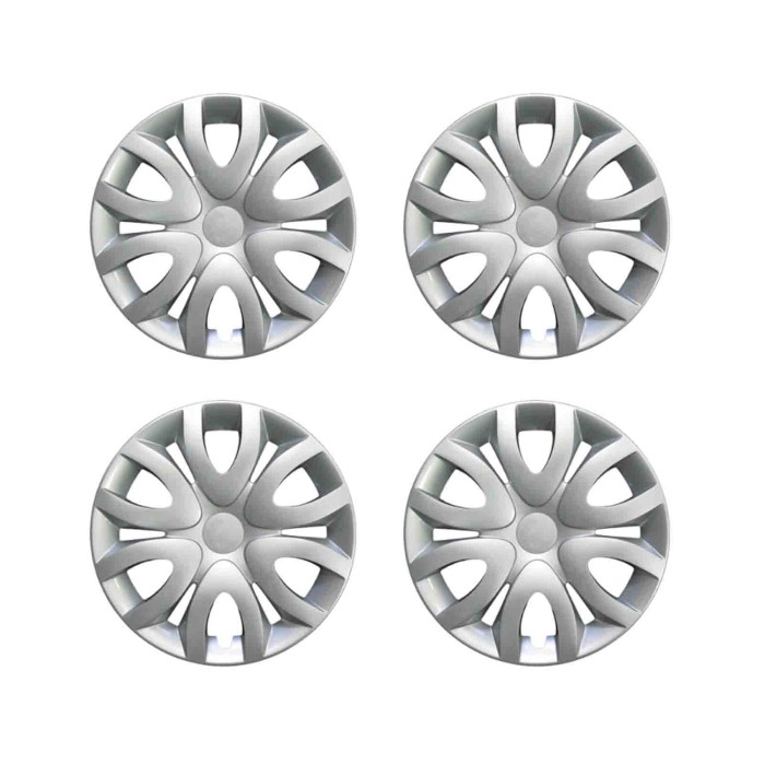 819-15.JPG Copricerchi Da 15" Pollici Compatibili Per Tenault Clio Iv Dal 2012 Al 2020 Articolo Non Originale E Senza Logo