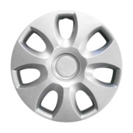 823-15 4 PEZZI.JPG Copricerchi Da 15" Pollici Compatibili Per Opel Corsa D Dal 2006 Al 2014 Articolo Non Originale E Senza Logo