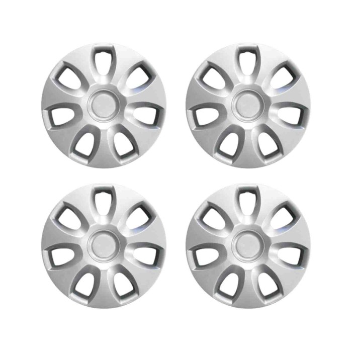 823-15.JPG Copricerchi Da 15" Pollici Compatibili Per Opel Corsa D Dal 2006 Al 2014 Articolo Non Originale E Senza Logo