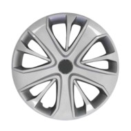 827-15 4 PEZZI.JPG Copricerchi Da 15" Pollici Compatibili Per Renault Clio Dal Iv 2016 Al 2019 Articolo Non Originale E Senza Lo