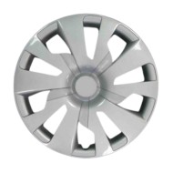 834-15 4 PEZZI.JPG Copricerchi Da 15" Pollici Compatibili Per Toyota Yaris Dal 2014 Al 2017 Articolo Non Originale E Senza Logo