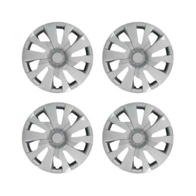 834-15.JPG Copricerchi Da 15" Pollici Compatibili Per Toyota Yaris Dal 2014 Al 2017 Articolo Non Originale E Senza Logo