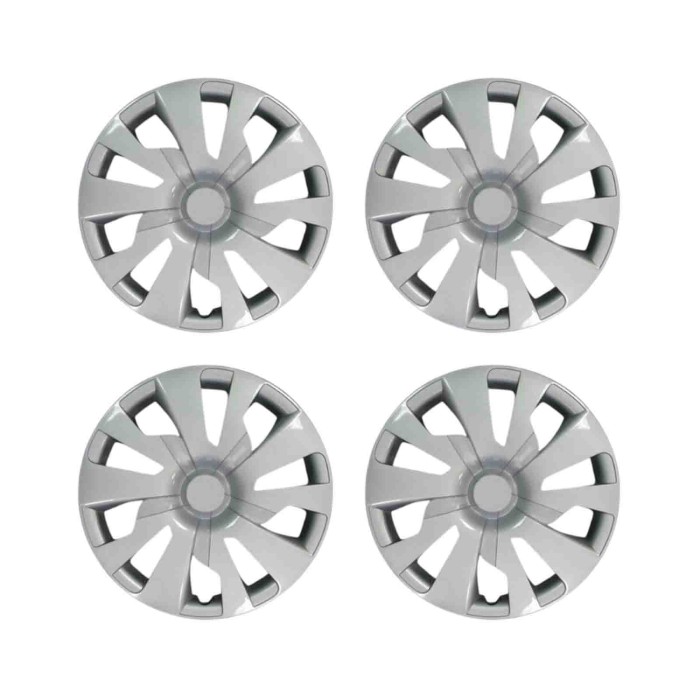 834-15.JPG Copricerchi Da 15" Pollici Compatibili Per Toyota Yaris Dal 2014 Al 2017 Articolo Non Originale E Senza Logo