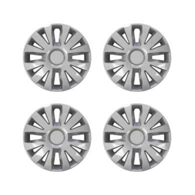 838-15.JPG Copricerchi Da 15" Pollici Compatibili Per Renault Clio Iii Dal 2005 Al 2013 - Modus Dal 2004 Al 2013 Senza Logo