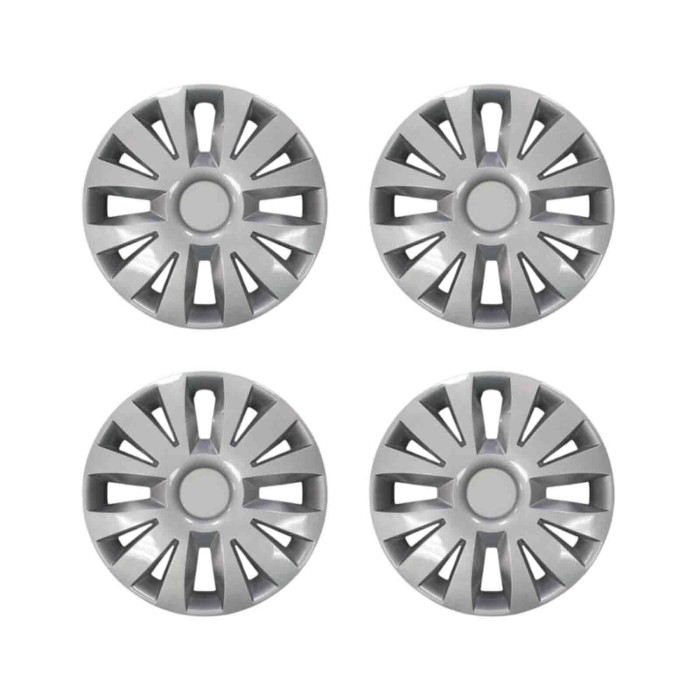 838-15.JPG Copricerchi Da 15" Pollici Compatibili Per Renault Clio Iii Dal 2005 Al 2013 - Modus Dal 2004 Al 2013 Senza Logo