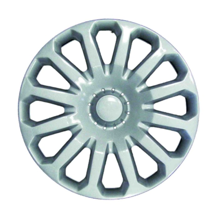 486-15 4 PEZZI.JPG Copricerchi Da 15" Pollici Compatibili Per Ford Fiesta Dal 2008 Al 2017 Articolo Non Originale E Senza Logo