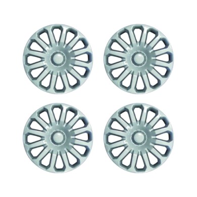 486-15.JPG Copricerchi Da 15" Pollici Compatibili Per Ford Fiesta Dal 2008 Al 2017 Articolo Non Originale E Senza Logo