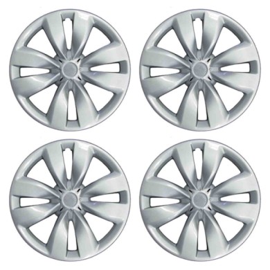 495-15.JPG Copricerchi Da 15" Pollici Compatibili Per Citroen C3 Dal 2010 Al 2016 Articolo Non Originale E Senza Logo