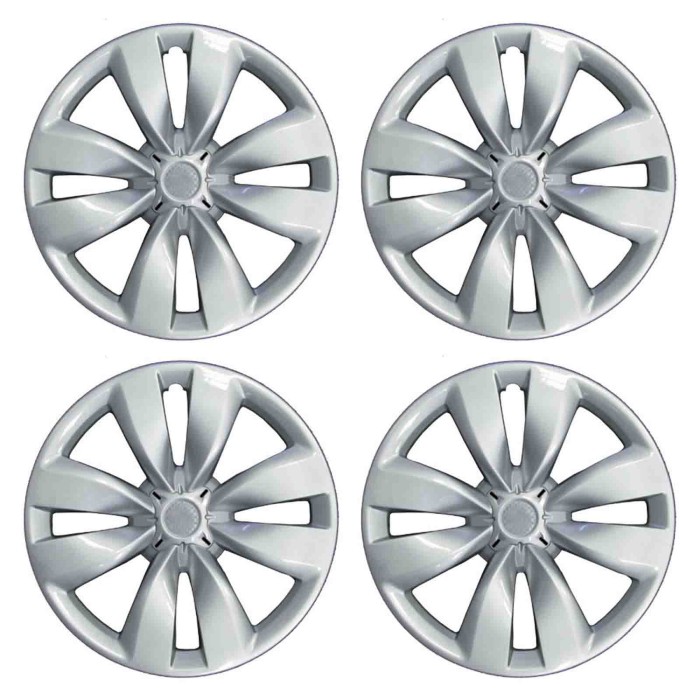 495-15.JPG Copricerchi Da 15" Pollici Compatibili Per Citroen C3 Dal 2010 Al 2016 Articolo Non Originale E Senza Logo