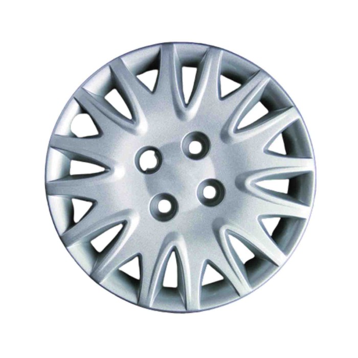 705-14 4 PEZZI.JPG Copricerchi Da 14" Pollici Compatibili Per Lancia Lancia Y Elefantino Blu Dal 2000 Al 2003 Articolo Non Origi