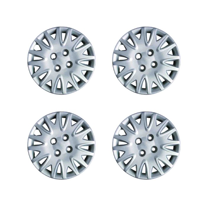 705-14.JPG Copricerchi Da 14" Pollici Compatibili Per Lancia Lancia Y Elefantino Blu Dal 2000 Al 2003 Articolo Non Originale E S