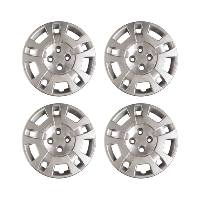 719-15.JPG Copricerchi Da 15" Pollici Compatibili Per Fiat Idea Dal 2003 Al 2011 Articolo Non Originale E Senza Logo