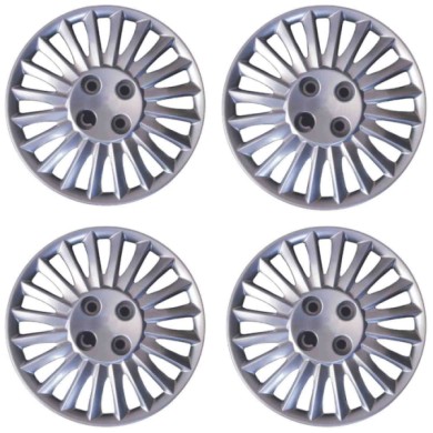 729-15.JPG Copricerchi Da 15" Pollici Compatibili Per Fiat Grande Punto Dal 2005 Al 2012 Articolo Non Originale E Senza Logo